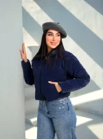 کاپشن کراپ جلو گتر زنانه کد 103
